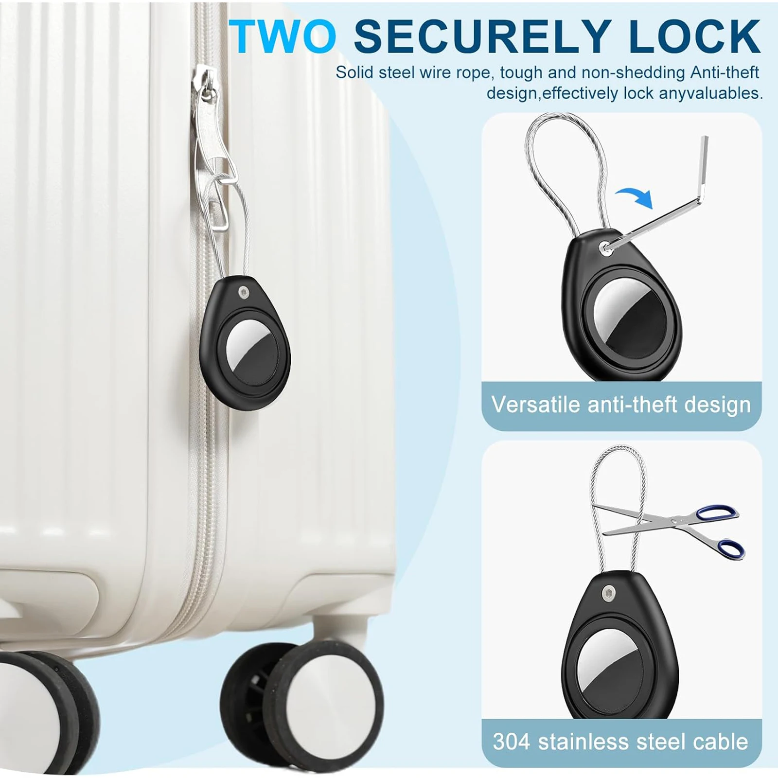 Waterproof Silicone Anti-Loss Keychain Holder