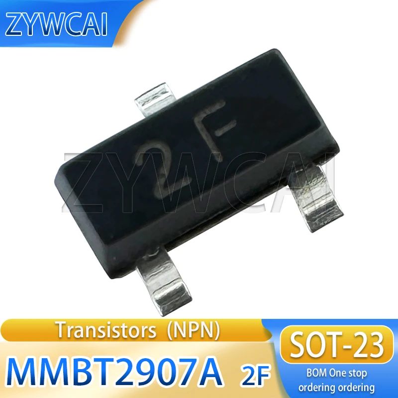 High-Performance NPN/PNP Transistors Pack (50 Pieces) - Compact SOT-23 Design
