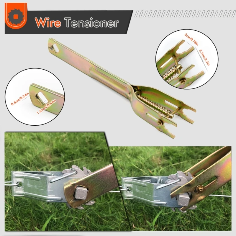 Fence Tensioner Ratchet Handle Electric Fence Tightener Handle for Agricultural Fence Strainer Wire Strainer Handle 6