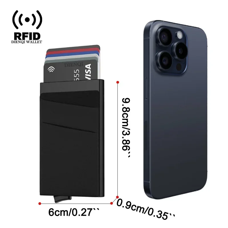 Wallet Card Holder Credit ID Bank Cardholder for Men Women Aluminium