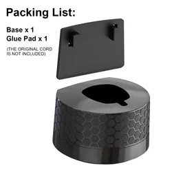 Wall Mounted Charging Base for Hybrid Electric Shaver (Black)