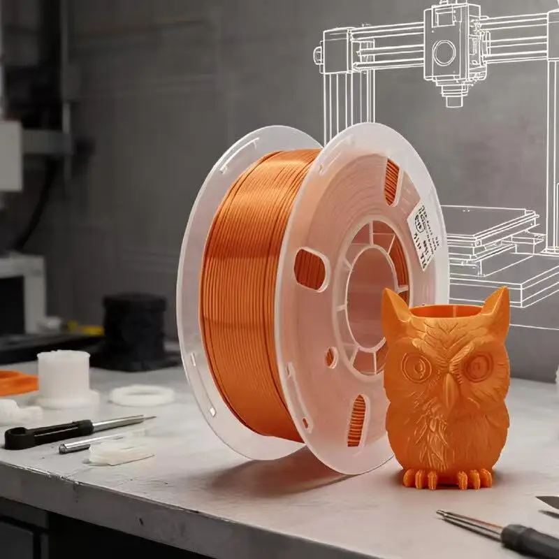 핫세일 3D 프린터 실크 PLA 필라멘트 1.75mm, 친환경, 막힘 없음, 고정밀, 0.02mm 허용오차, 20가지 이상 색상 제공