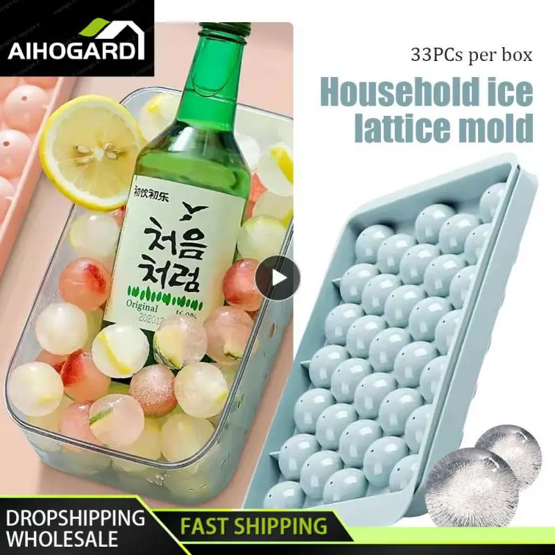 Bolo Hockey Round Rombo Ice Mold Ice Boll Tray Maker Plastica Ice Mold Ice Ball Mold Food Grade Mold Kitchen Gadge