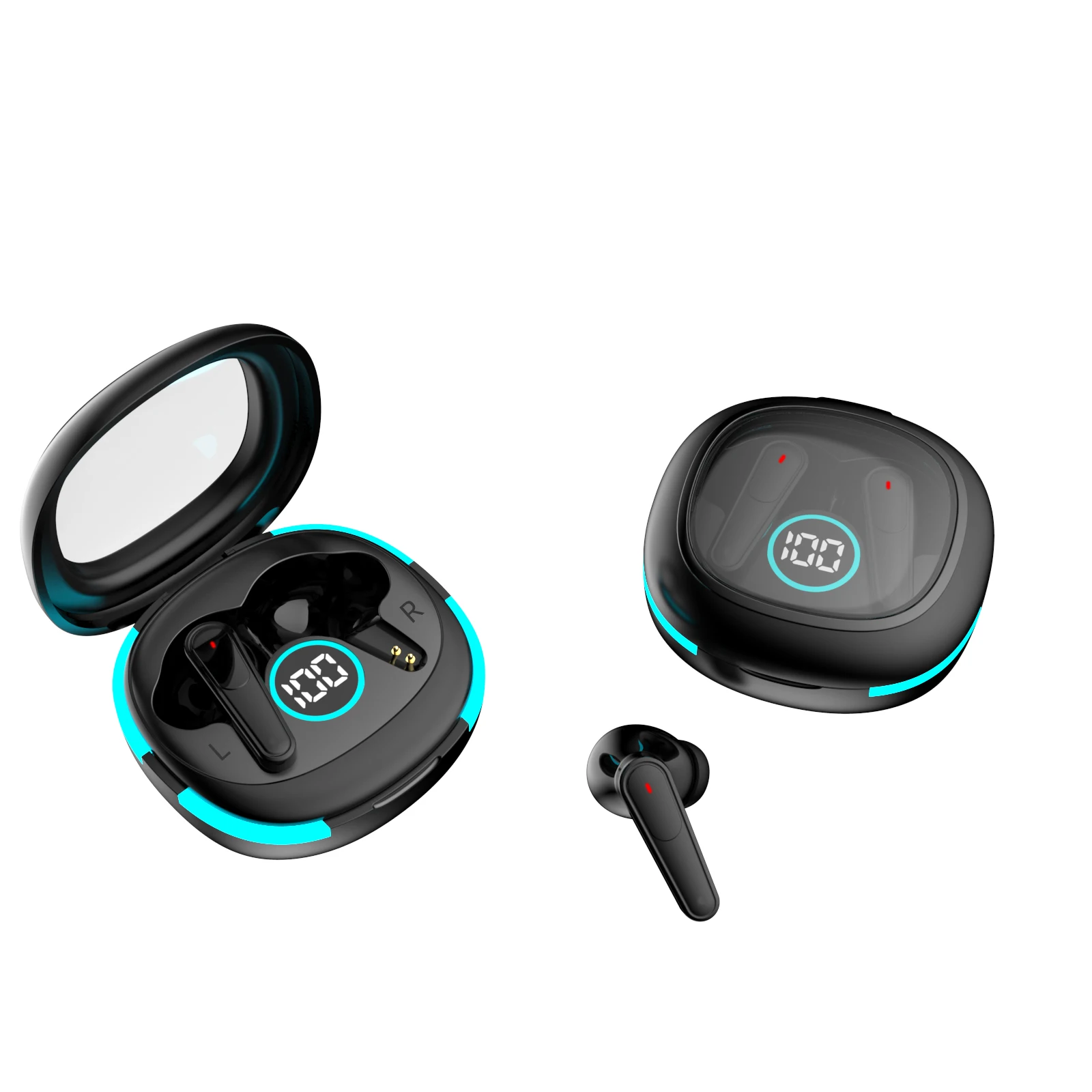 Premium True Wireless Earphones with LED Display & Smart Touch Controls, Hot Selling Plus50 ANC+ENC