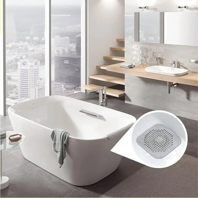 Sink Filter Sink Strainer Shower Drain Catcher Floor Drain Filter Hair Drain Catcher Hair Drain Filter Floor Drain Hair Catcher Drain Hair Catcher Floor Drain Hair Filter Washbasin Plug Shower Supplies Bathroom Floor Drain Hair Catcher Stoppers Plug Sink Strainer Anti-blocking Washbasin Drain Cover Filters