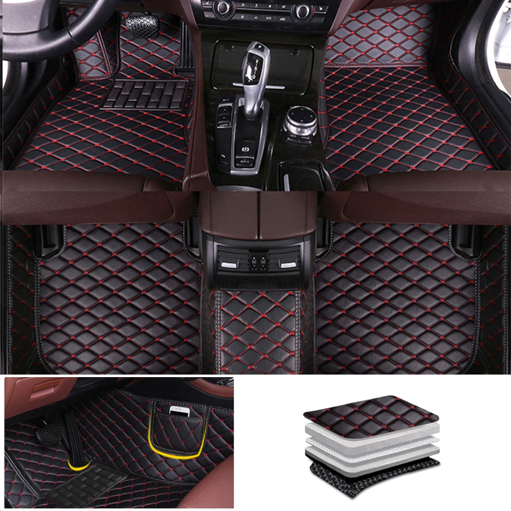 

Full Surrounded 3D Car Floor Mats For Ford Kuga 2013-2018 Custom Car Carpet With Pockets Interior Accessories Auto Mats