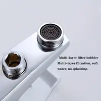 ก๊อกน้ำฝักบัวทำจากวัสดุโลหะผสม G1/ก๊อกผสมแบบติดผนังแบบมีเกลียวขนาด 2 นิ้วพร้อมด้ามจับที่สะดวกสบายเหมาะสำหรับอ่างอาบน้ำในห้องน้ำที่บ้าน 6