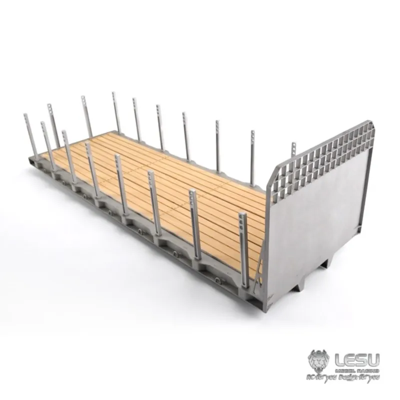 LESU 1/14 RC Model 6x4 Flatbed Lorry Trailer Tractor Truck Metal Chassis Outdoor Toys TH02556 3