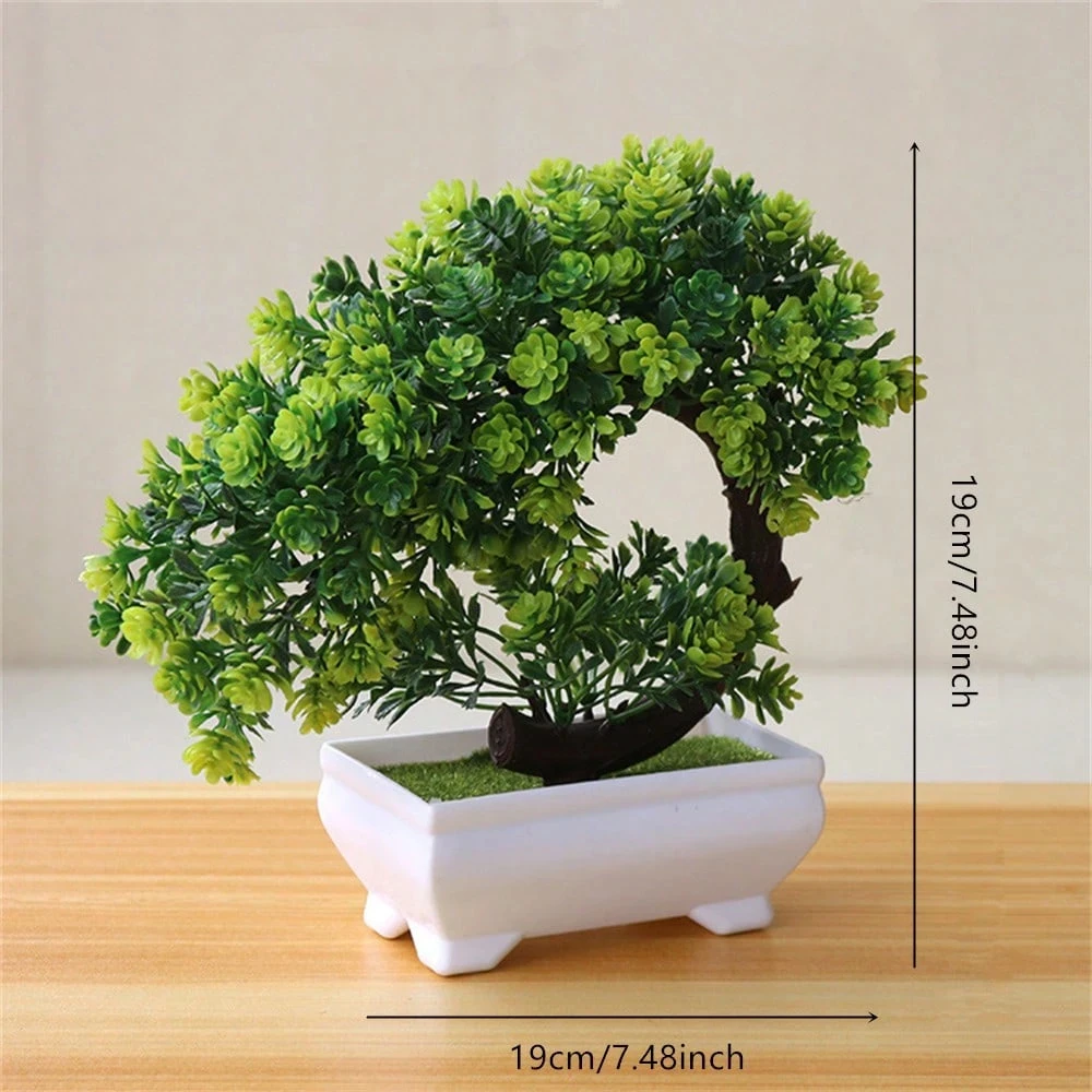 4Pcs Artificial Bonsai Trees – Fake Potted Plants for Home & Office Décor, Birthday & Wedding Gift 3