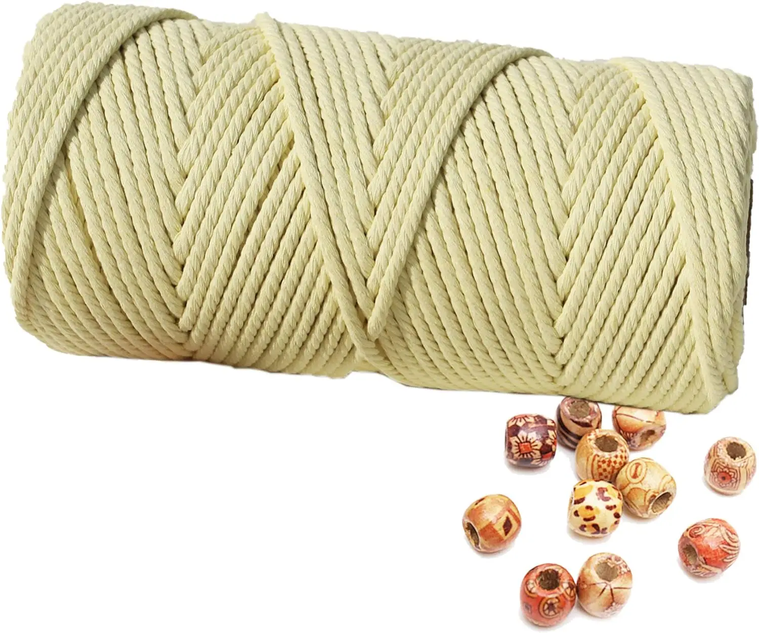 Vibrant Macrame Hand-Knitting Cotton Cord – 100m of 3mm Natural Rope for Colorful Weaving and Wall Hangings