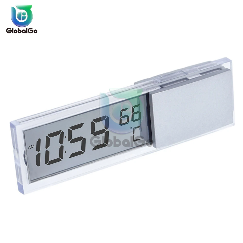 

LCD Display Digital Car Clock Thermometer Temperature Meter Gauge Auto Mini Clock Monitor for Truck Car