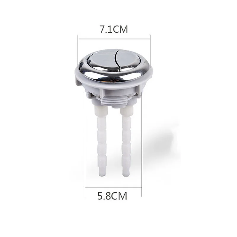 1PC 58mm Toilet Flush Button Dual Flush Toilet Round Button Water Saving Valve Closestool Tank Switch Press Bathroom Accessories