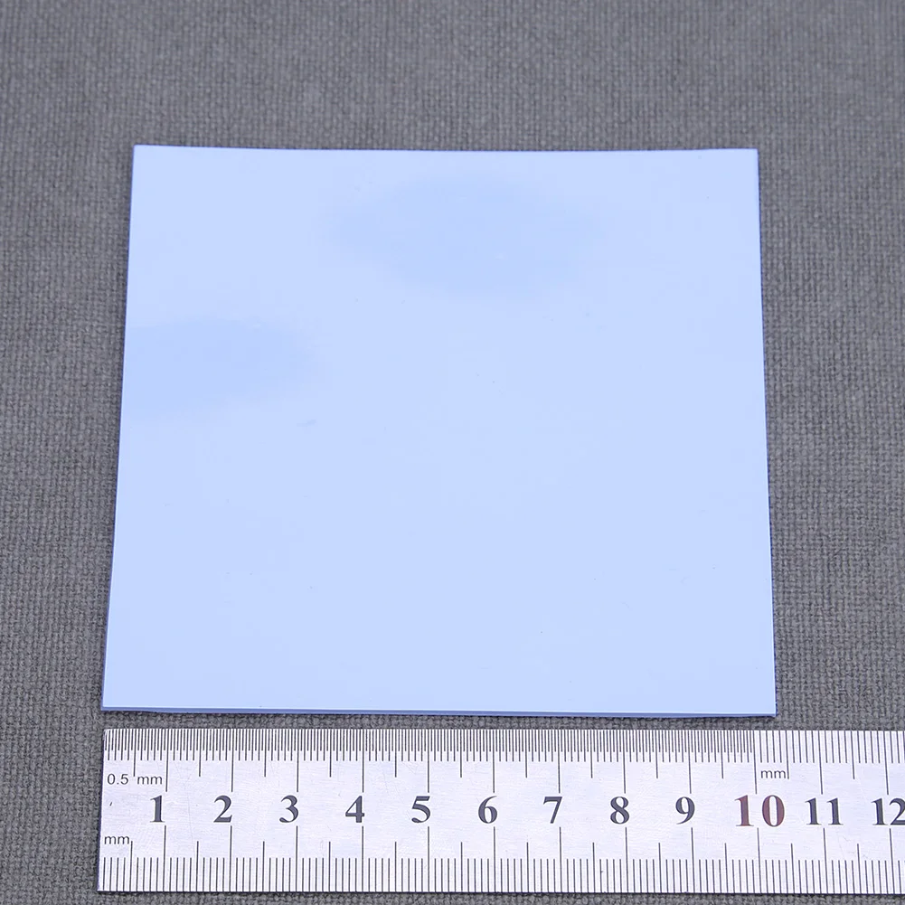 100x100x0.5/1.0/2.0mm 실리콘 열 패드 시트 컴퓨터 PC CPU 그래픽 칩 방열판, 냉각 전도성 열 패드
