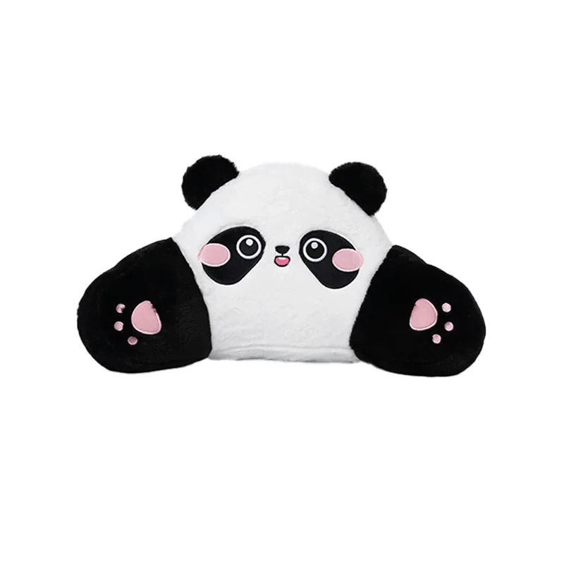 Panda Plush Car Neck and Lumbar Support Pillow Set