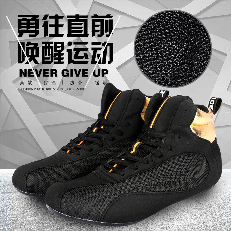 Professional Wrestling Shoes Men Women Mesh Breathable Boxing Sneakers For Unisex Anti-Slip Squat Shoes Designer Wrestling Boots