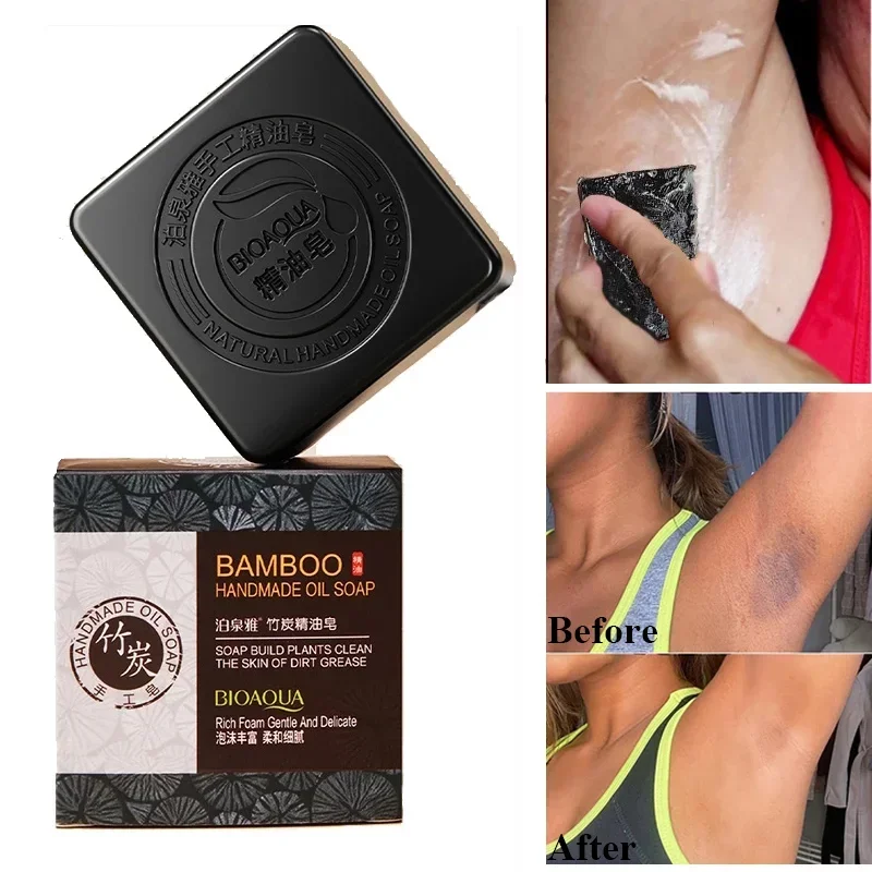 

Dark Skin Whitening Soap Vaginal Care Handmade Soap Dark Bikini Line Women Body Charcoal Cleansing Bleach Remove Darkness Soap