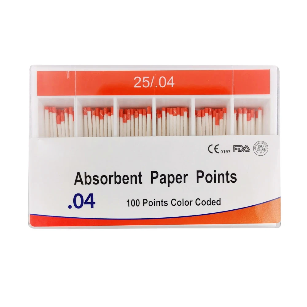 04TaperDentalAbsorbentPaperPointsGutta202530PaperPointsPure