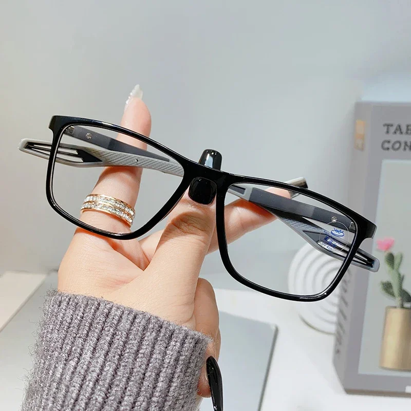 Unisex Women Men's Minus Glasses Fashion TR90 Computer Eye Protection Myopia Eyeglasses Anti Blue Light Short Sight Eyewear 3