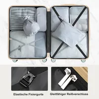Ensemble de valises, tailles M-L-XL, valises rigides en ABS, ensembles de valises durables, valises avec roulettes pivotantes et serrure TSA, gris vert 6