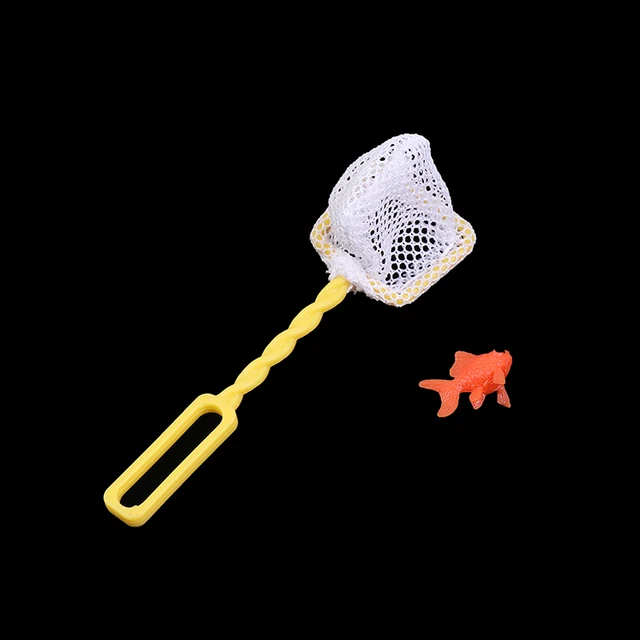 1Set 1:12 Dollhouse Mini Fishing Net Pole Goldfish Garden Beach Pond Doll House Decor Kids Pretend Play Toys 6