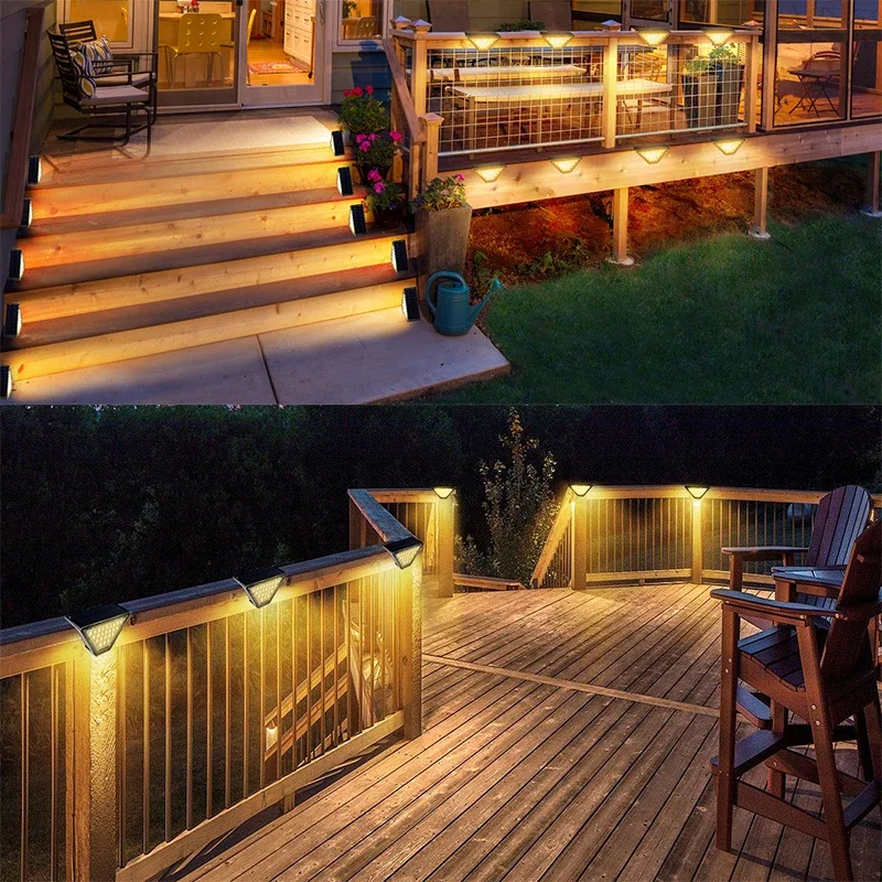 Description Picture 5 of itemSolar Deck Lights Fence Lights Outdoor Step Lights Waterproof Solar Lights for Railing Stairs Step Fence Yard Patio and Pathway