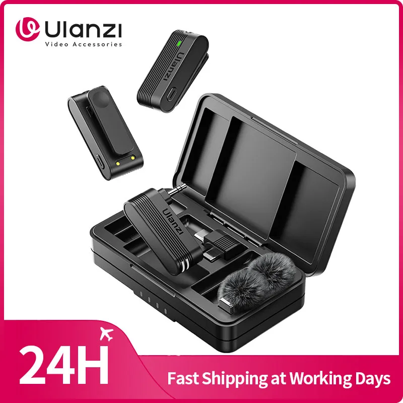 Ulanzi A200 Mini Mic draadloze microfoon USB-C - Zwart