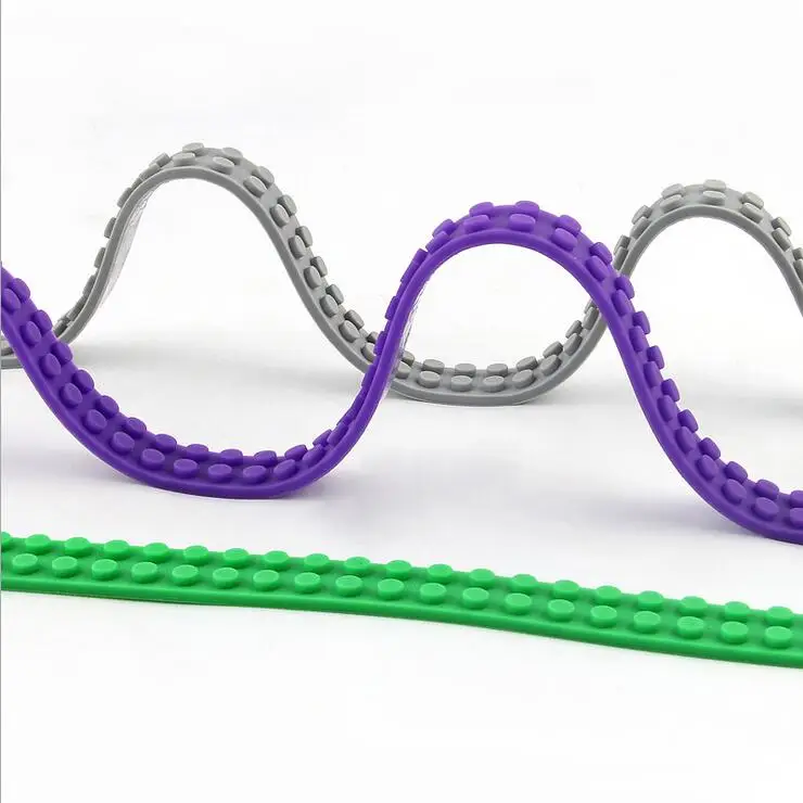 Kompatibel mit LEGO Kletterwänden, Spielzeug-Bausteinen, Klebebandstreifen, beliebig zuschneidbar, waschbar, 11 Farben, 92 cm, 2*115 Punkte – Detail 16