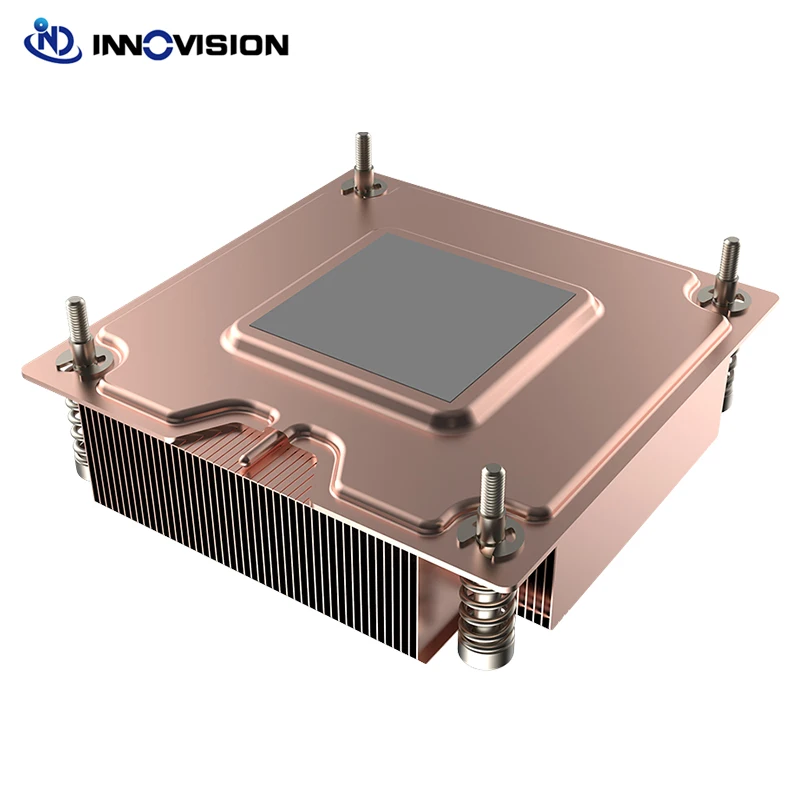 Fanless Cpu Cooler Passivo para Intel Lga1700 78x78 mm Espaçamento do Buraco 200w Tdp Novo 1u - Imagem 2