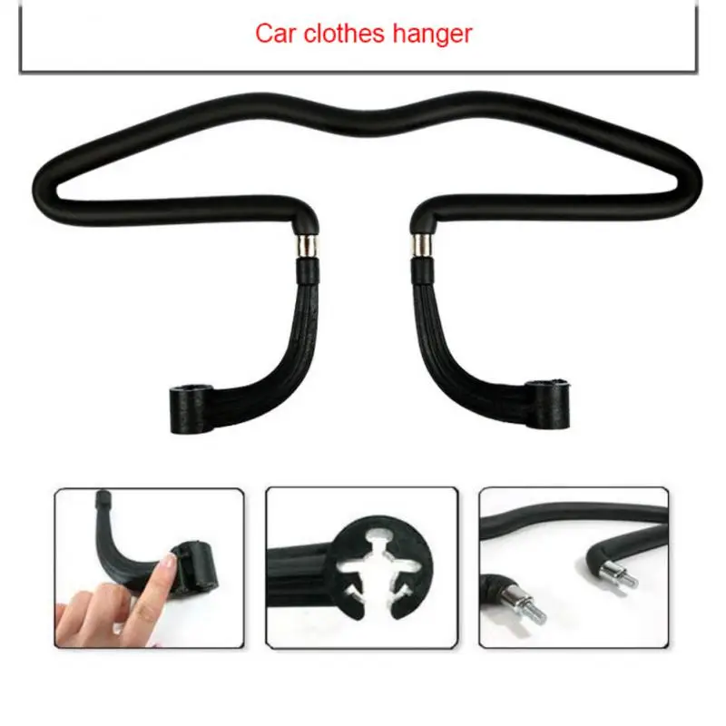 45*25cm Car Clothes Hanger Stainless Steel Seat Headrest Coat Hanger Jackets Cloths Rack Holder Stand Car Interior A