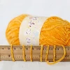 148m Chenille Wool Yarn 40g 2mm Golden Velvet Thread Ball Golden Silk Edelweiss Hand Woven DIY Material Doll Pendant Wool Yarn 5