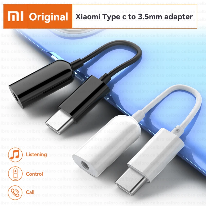 Xiaomi Original Usb Type C To 3.5mm Jack Aux Audio Adapter Cable Dac