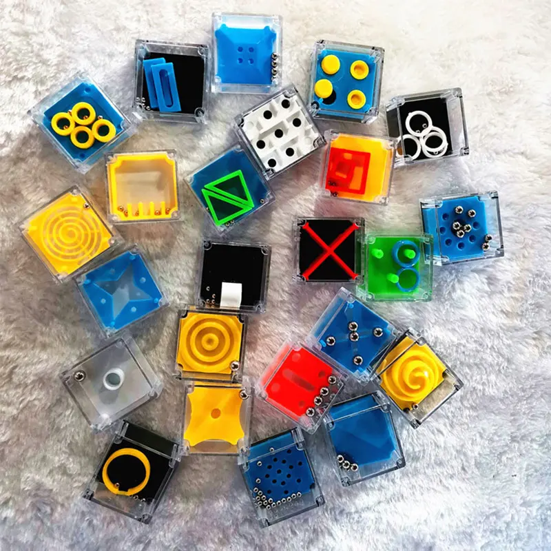 Puzzle Cube Maze Large Labyrinth 3D Puzzle - Engaging Brain Teaser Toy Smart Puzzle Maze Roller Ball Sensory Toys For Logic Development Anxiety Relief Maze Cube