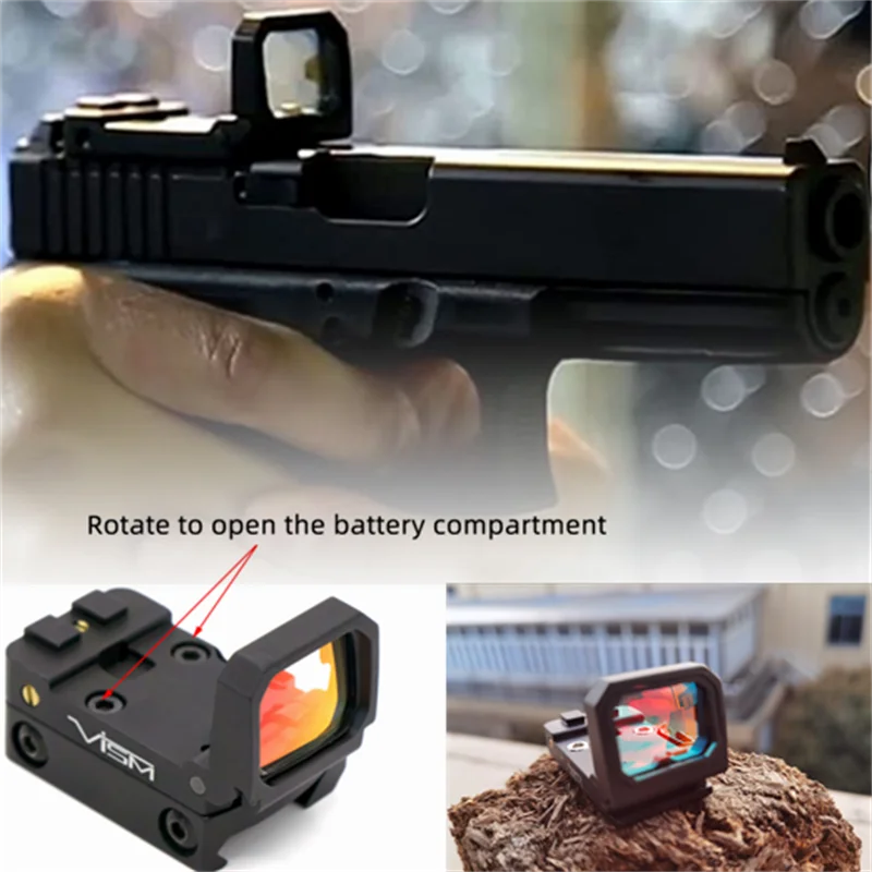 

Mini Red Dot Sight Compact RMR Flip Up Pistol Reflex Sight Compact MOS Rifle Scope For Glock Pistola 1913 Mounts and Slides