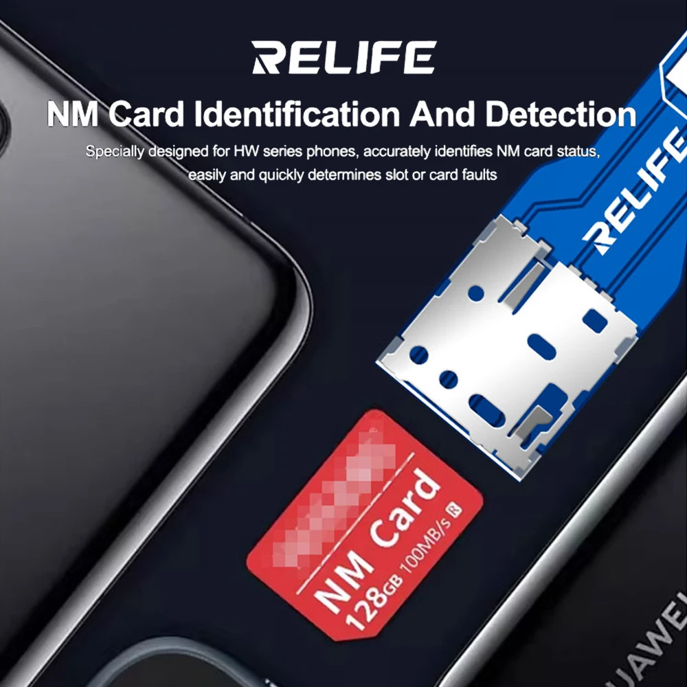 RELIFE XA6 듀얼 카드 신호 테스트 보드는 iP/안드로이드를 지원하며, 분해가 필요하지 않으며, SIM, TF, NM 카드 읽기 오류를 빠르게 찾아냅니다.