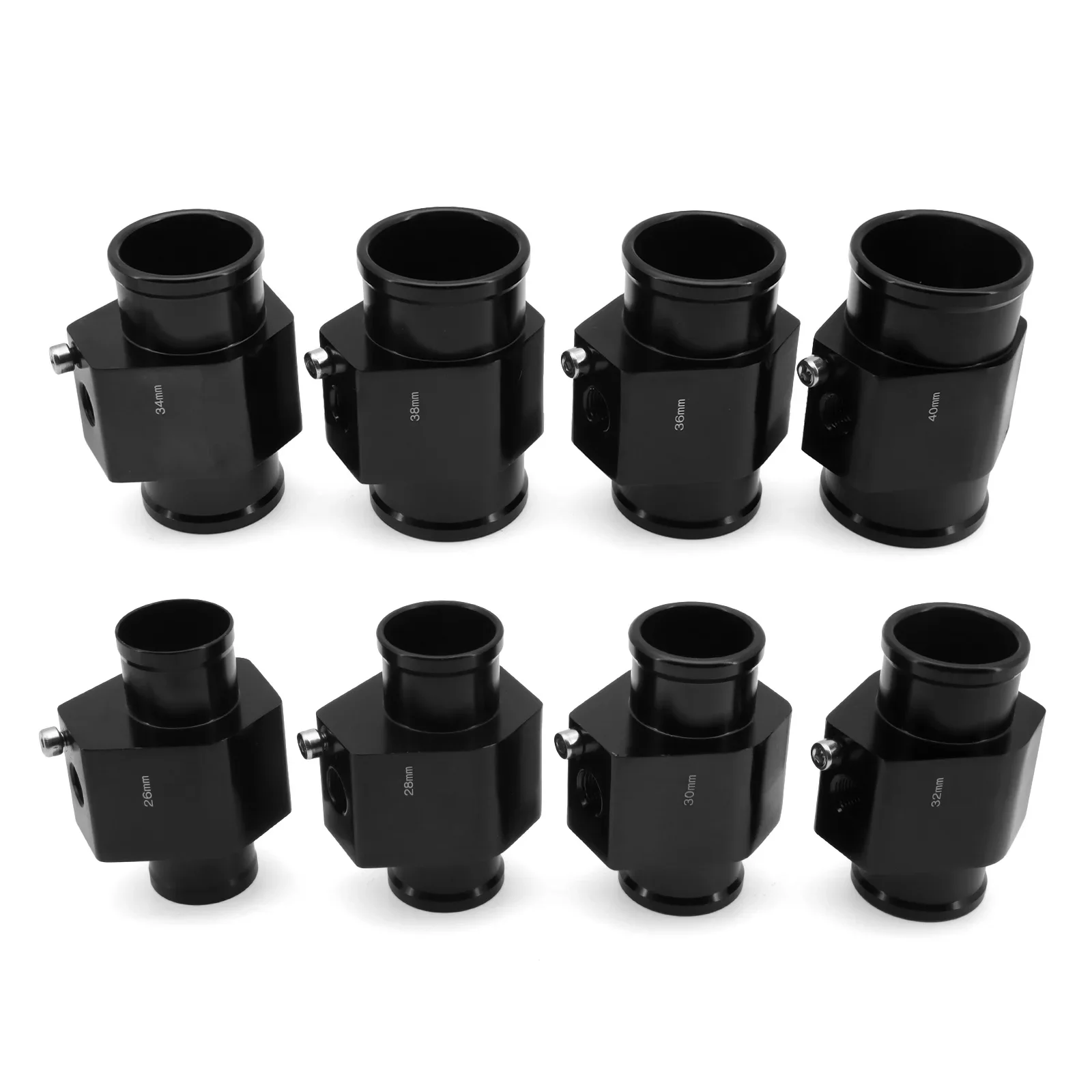 1개 자동차 수온계 라디에이터 온도 수온 조인트 파이프 센서 40mm 38mm 36mm 34mm 32mm 30mm 28mm 호스 어댑터