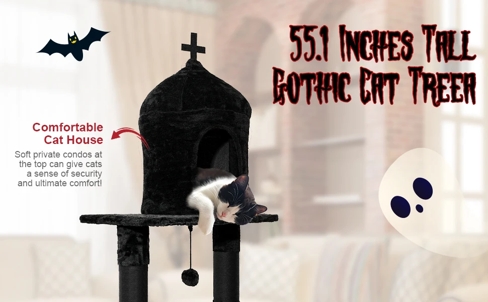 goth cat tree