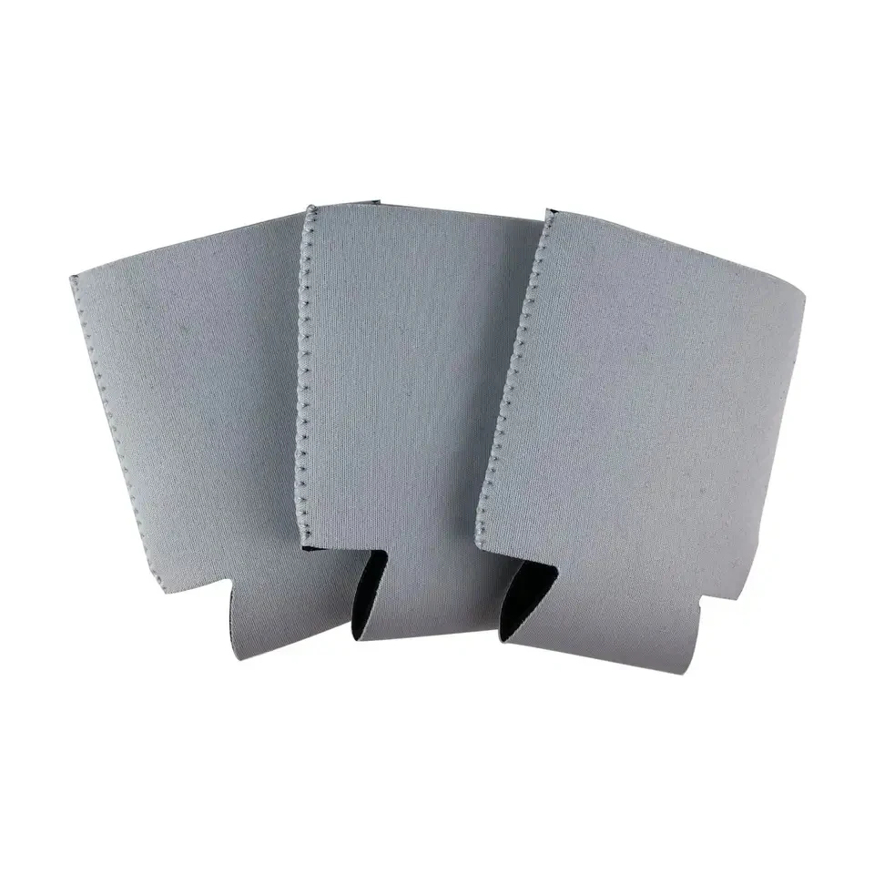 Sublimation Printing Blank For Thermos Cup Sleeve Neoprene White Hot Transfer Beer With Bottom Cup Sleeve