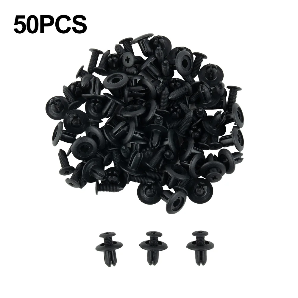 

Durable Practical Useful Fasteners Clips Trim 8mm Accessories Black Bumper Car Fender Kit Plastic Push Retainer