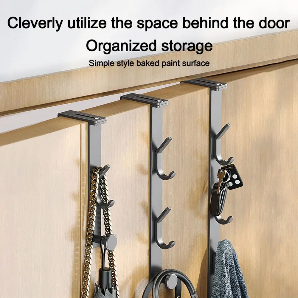 Adjustable Wall Mounted Door Hooks for Clothes and Bags