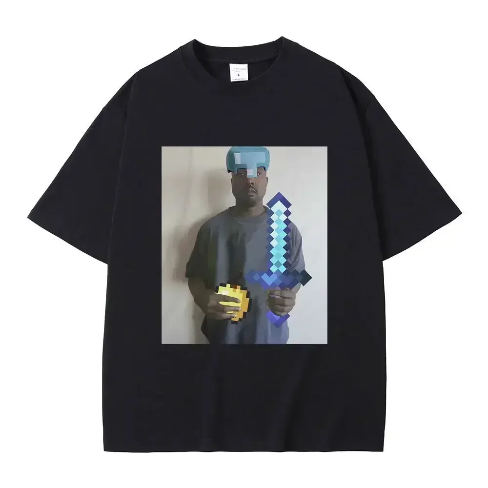 Funny Kanye West Meme T-Shirt Men's Vintage Hip Hop Rap Style Tshirt Men Women Short Sleeve T Shirt Streetwear 3