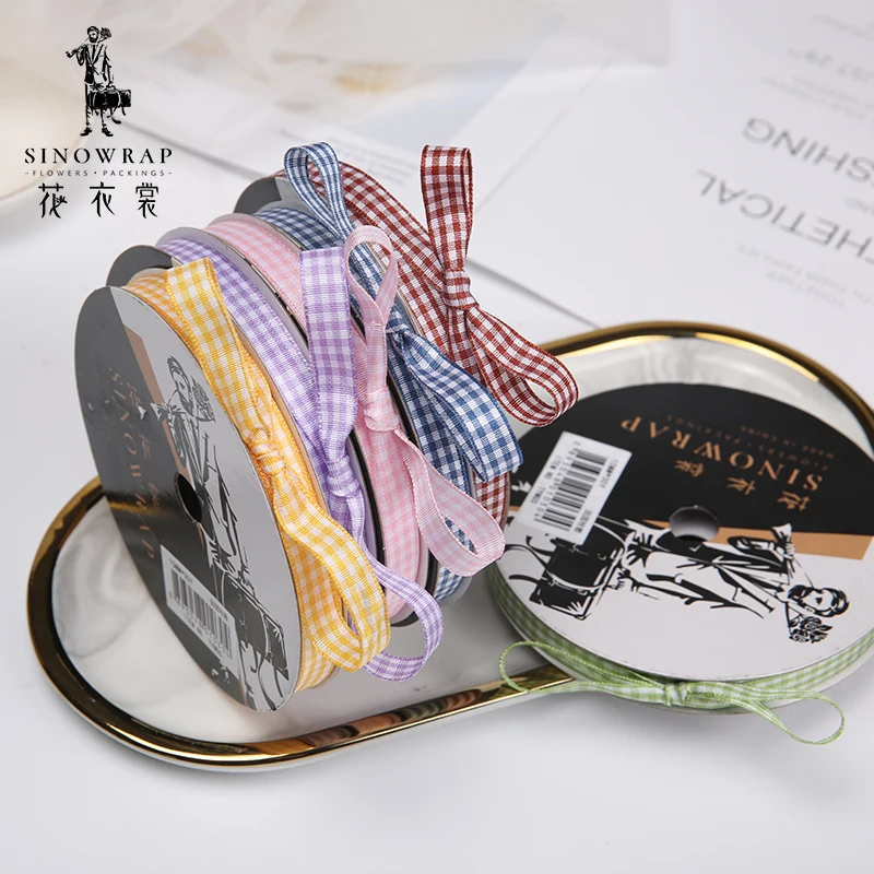 

Sinowrap Colored Printed Polyester Satin Ribbons for Gifts Packing Hot Sale Christmas Decoration Ribbon DIY Listones Para MoñOs