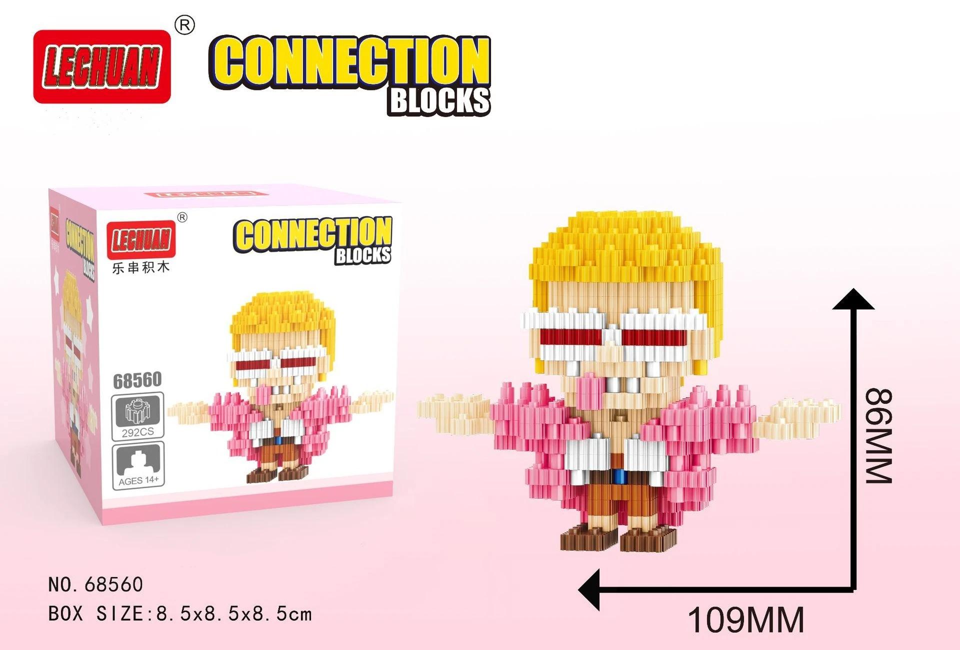 thumbnail image 1 of Bloques de construcción de microdiamantes Miniso Luffy Chopper, ladrillos 3D, ensamblaje DIY, juguetes educativos de modelado para niños, 1 of 5