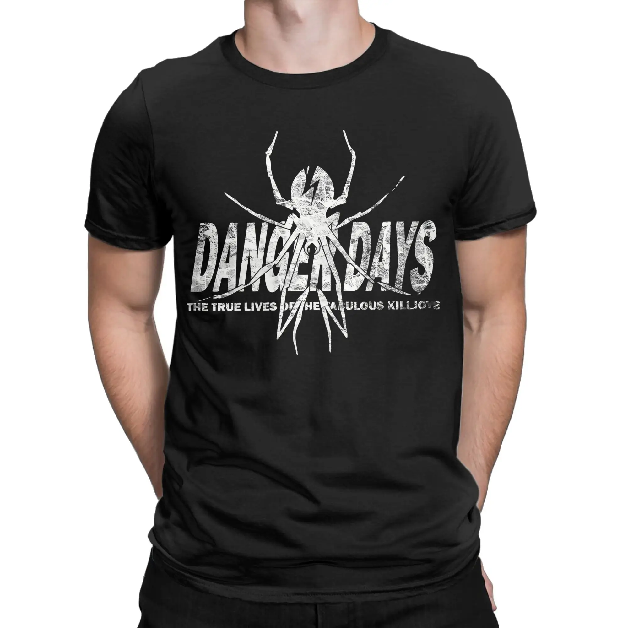 My Chemical Romance Danger Days Spider Graphic Cotton T-Shirt - Men's Casual Hip Hop Tee Shirt