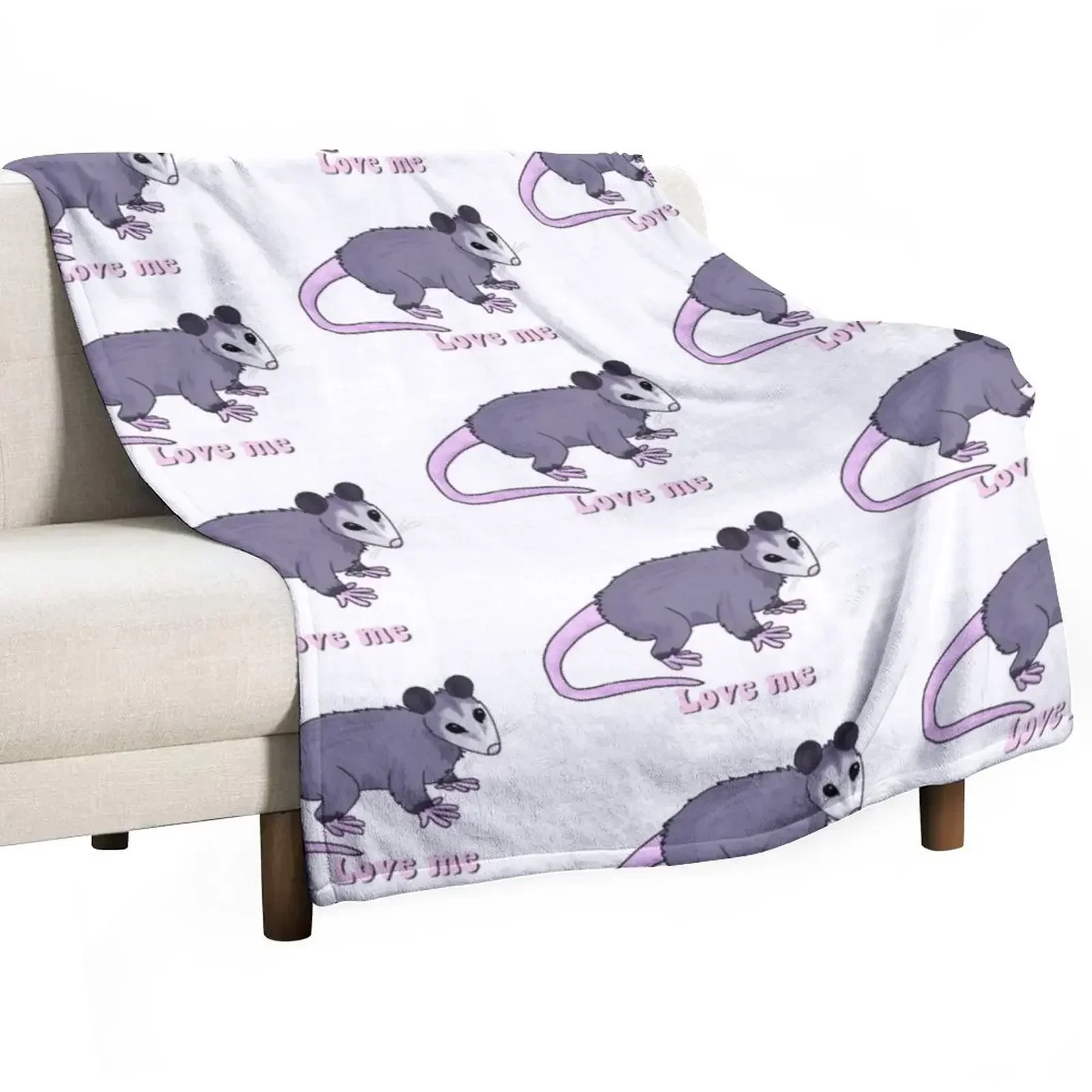 

New Opossum babay Throw Blanket Soft Beds Flannel Travel Designers Blankets