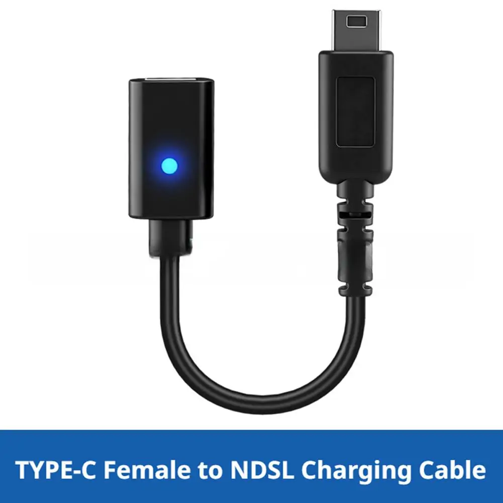 닌텐도 DS 라이트용 USB-C to NDSL 충전 어댑터, 빠르고 안정적인 전원 공급, 미니 10cm 케이블