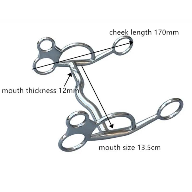 Stainless Steel Western Bit Horse Equipment Versatile Bits HorseTack Equine 13.3cm 14.6cm