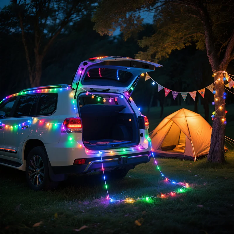 USB-LED-Streifen, dekoratives Licht für Auto und Weihnachten, Halloween, Neujahr, Outdoor, festliche Atmosphäre, Feier – Detail 4