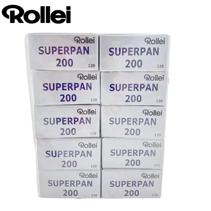 클래식 120mm 네거티브 필름(36개 노출/롤) 전문가용 1-10롤 Rollei SUPERPAN 200 흑백 120 필름 카메라용