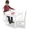 Wooden Table & Chairs - White 1