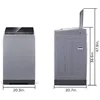 COMFEE’ 1.6 Cu.ft Portable Washing Machine, 11lbs Capacity Fully Automatic Compact Washer with Wheels 2